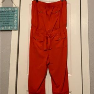 Strapless Capri Romper